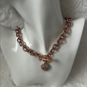 Juicy Couture Rose Gold Heart Necklace